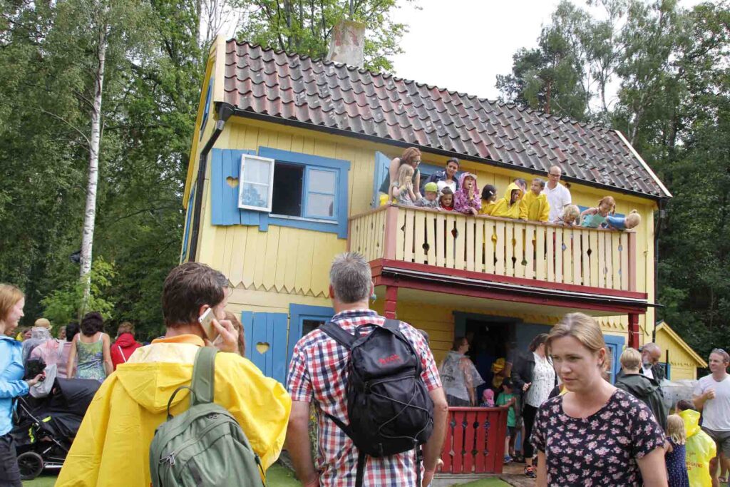 Het is druk bij Pippi Langkous