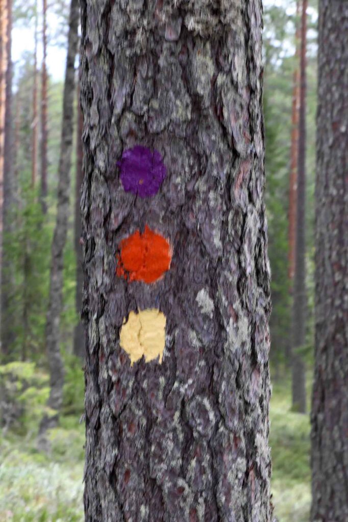 Paarse stippen route Hiidenkierros