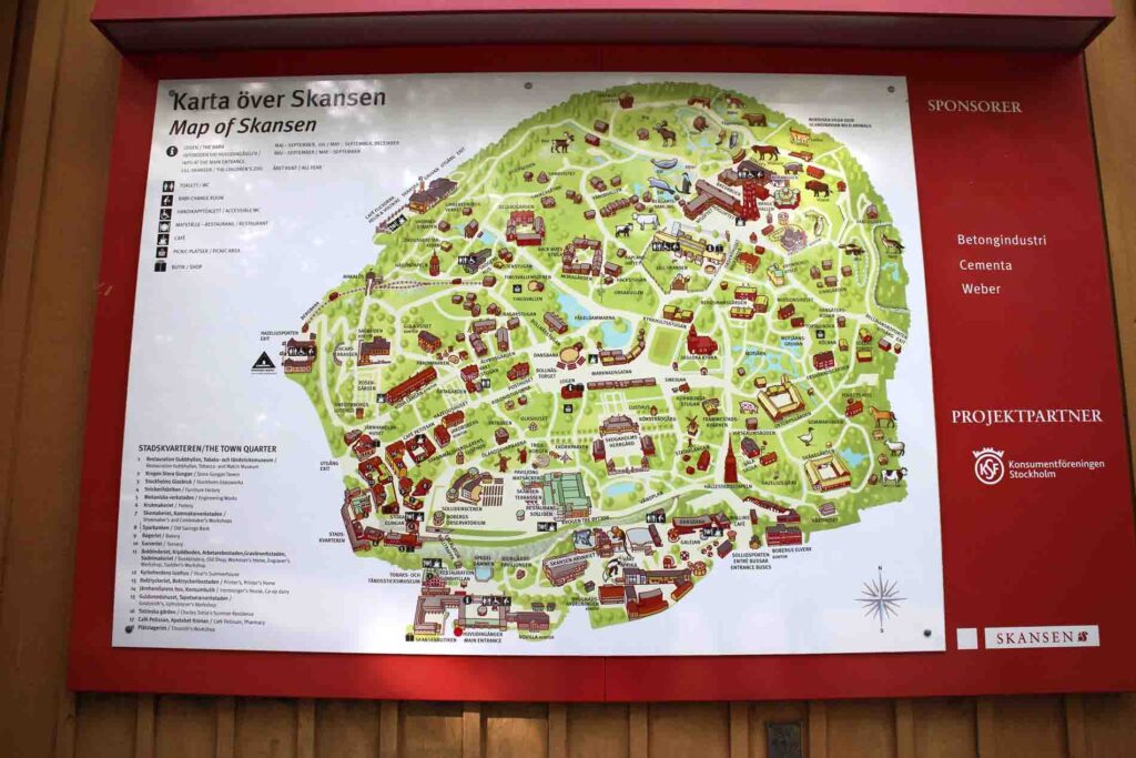 Skansen kaart