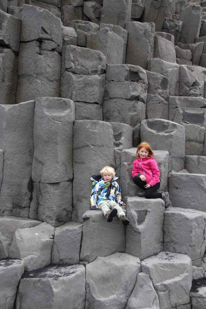 Basaltzuilen bij Vík