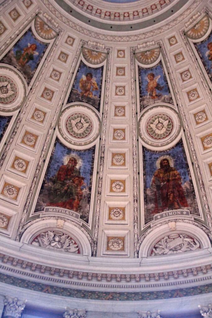 Detail koepel Marmorkirken