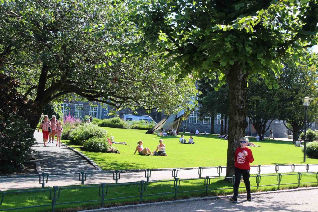 Mooi weer in het park