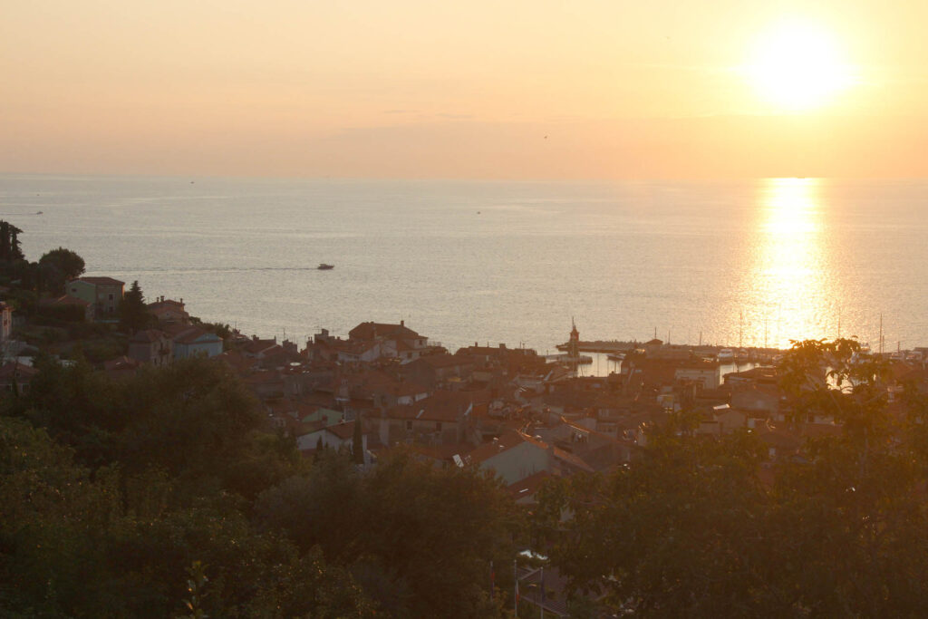 zonsondergang Piran