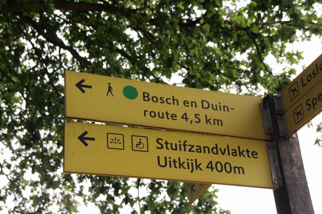 Bordje Bosch en Duinroute