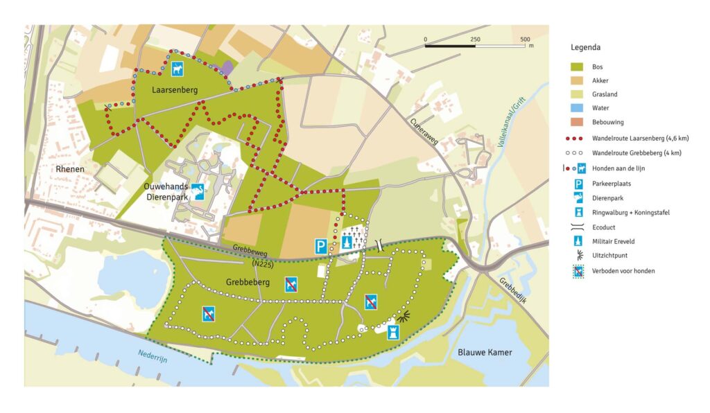 kaart route Grebbeberg