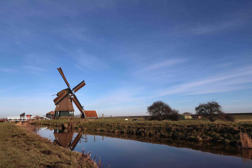 Wandelen door de polder bij Breek