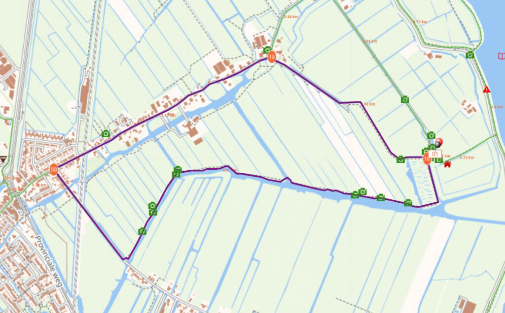 Wandelroute Polder bij Breek en Etersheim