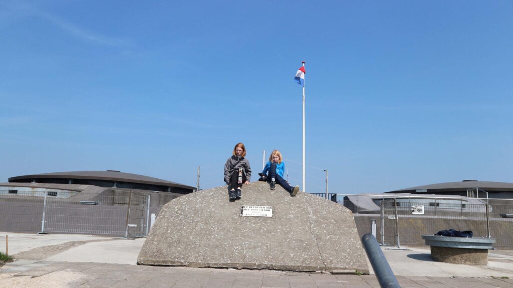 spelen op Forteiland Pampus