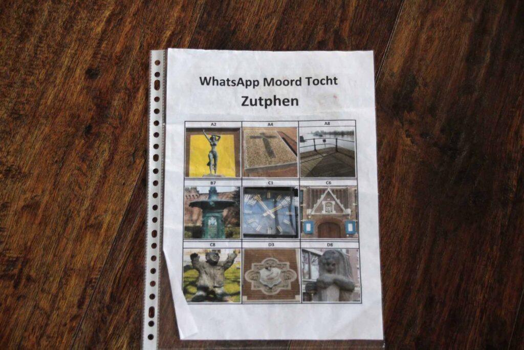 WhatsApp Moord speurtocht op papier