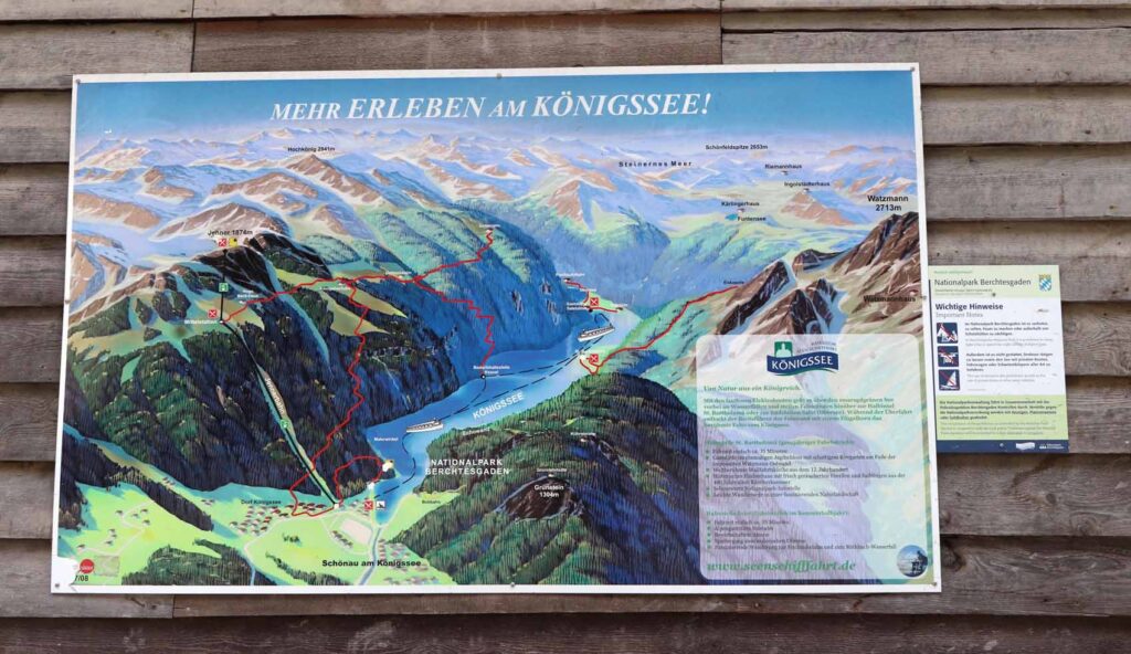 Kaart NP Berchtesgaden