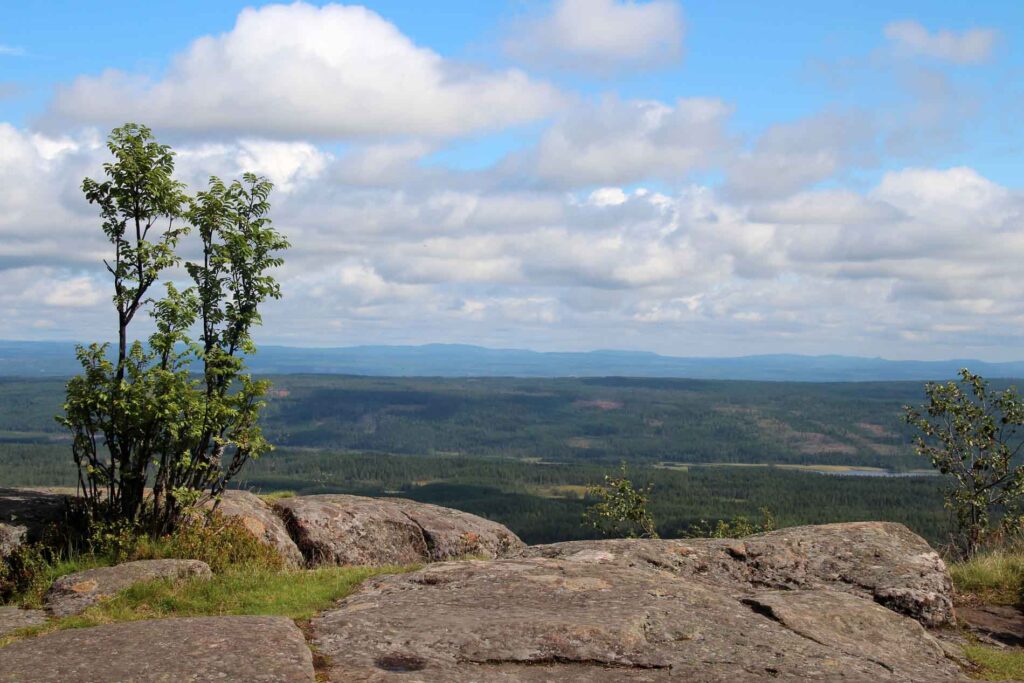 Uitzicht vanaf Lybergsgnupen.