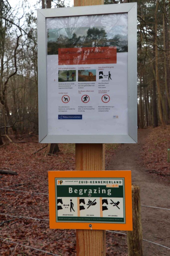 Waarschuwingsbord begrazers