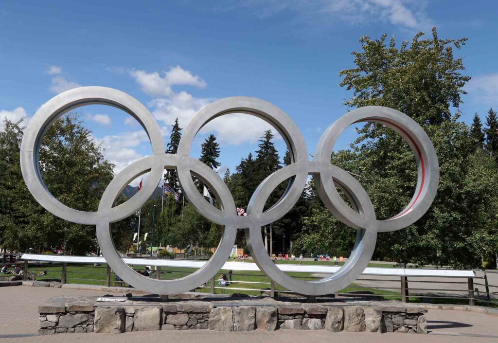 Olympische Ringen Whistler