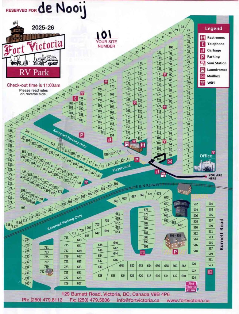 Camping Victoria kaartje