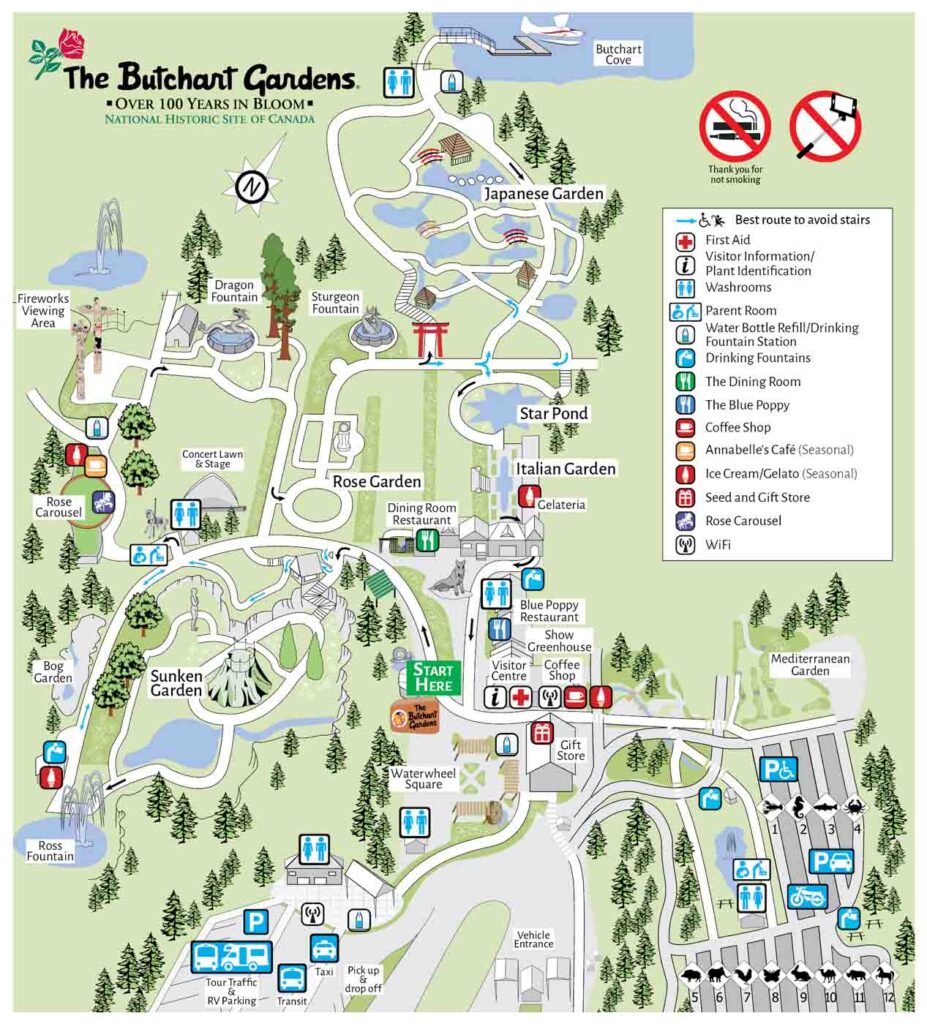 Kaartje Butchart Gardens