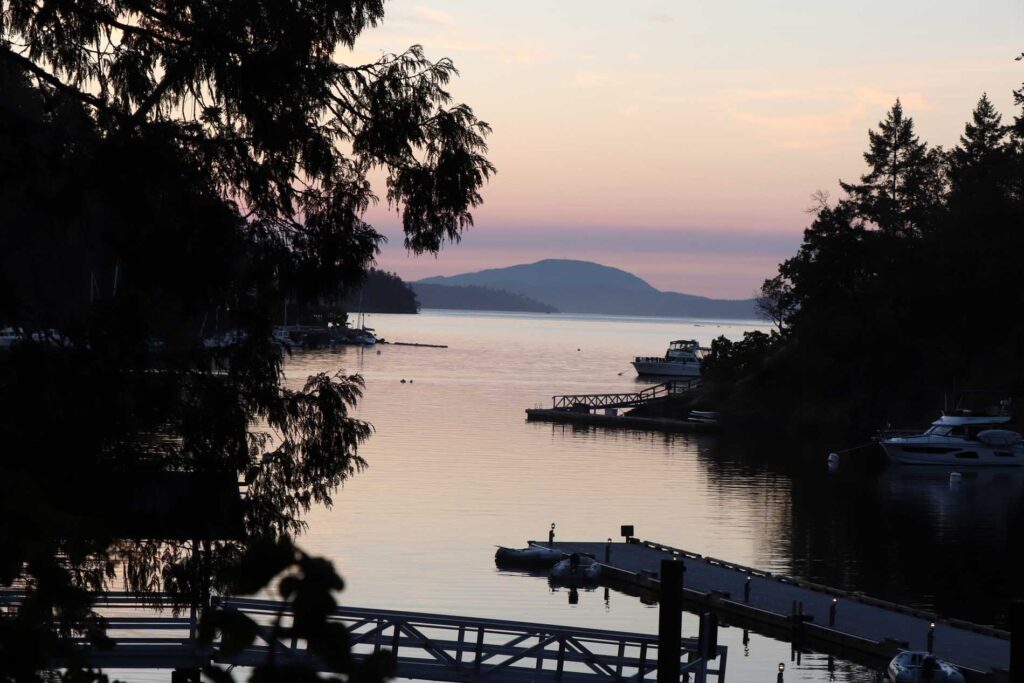 Zonsondergang Butchart Gardens