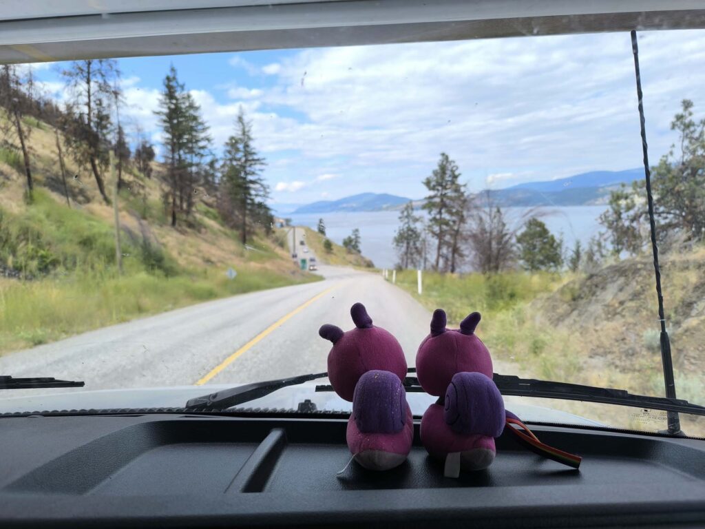 Langs het Okanagan-meer