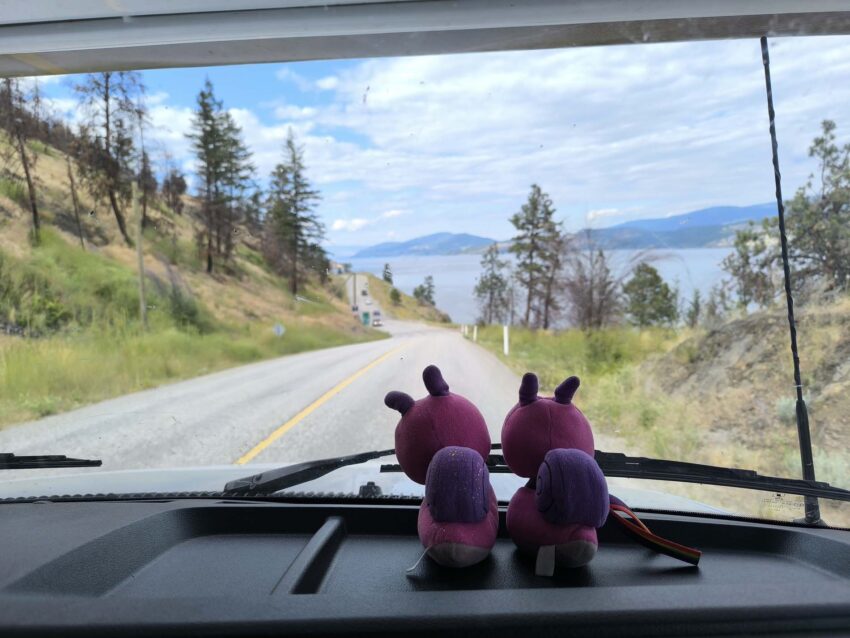 Langs het Okanagan-meer