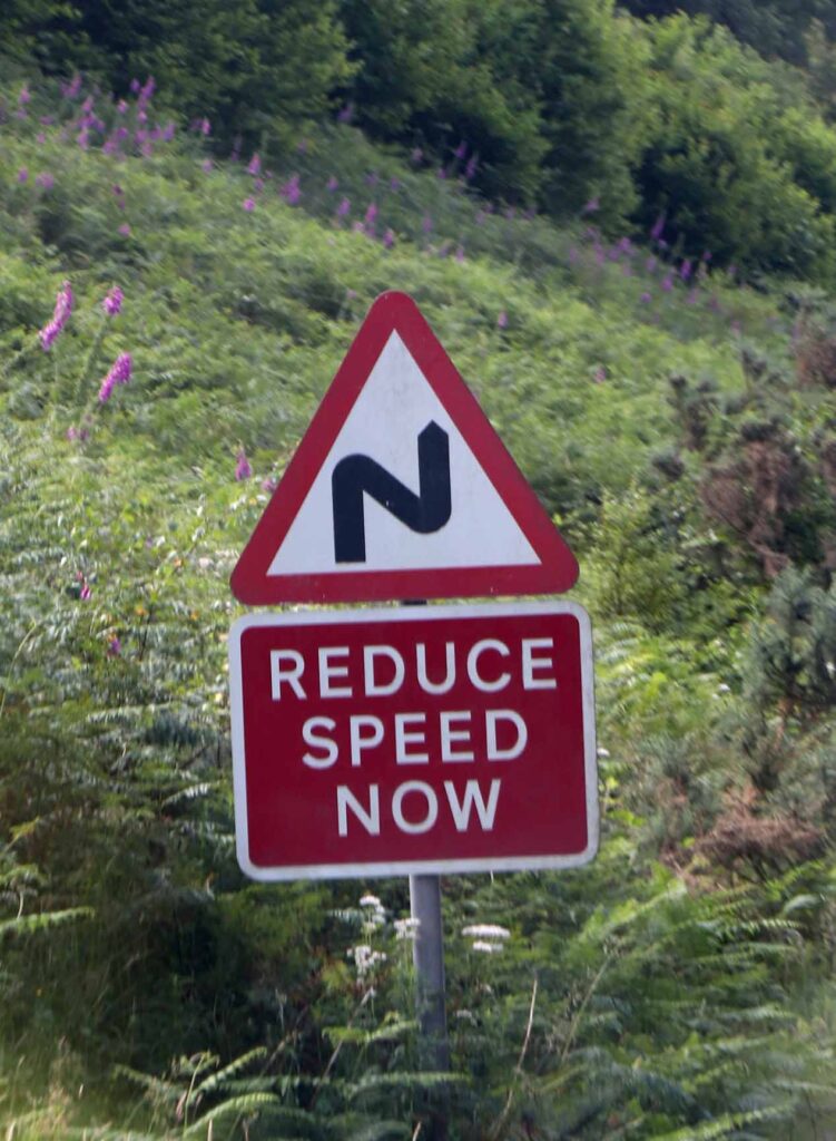 Reduce speed now